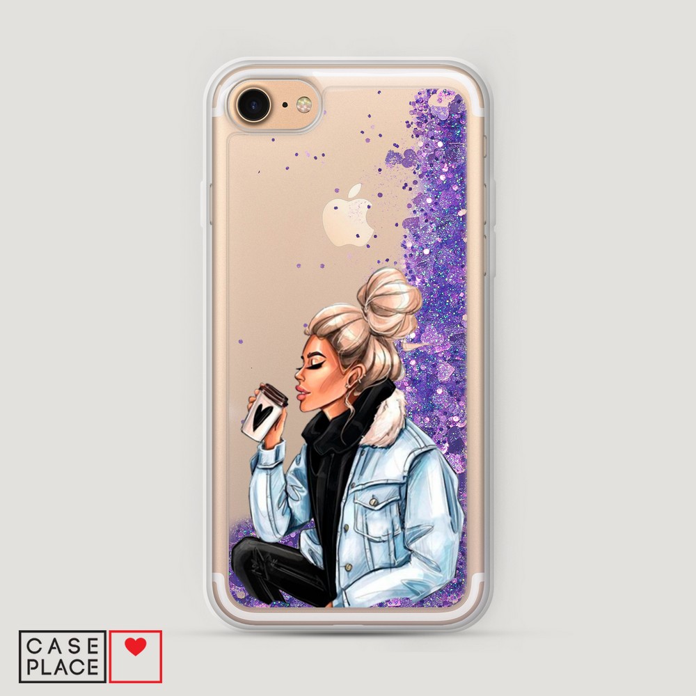 

Чехол Awog на Apple iPhone 7 / Айфон 7 "Cute girl", Разноцветный, 10692-1
