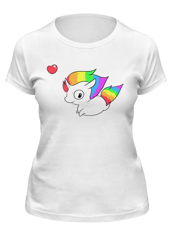

Футболка женская Printio Единорог (unicorn) белая XL, Белый, Единорог (unicorn)