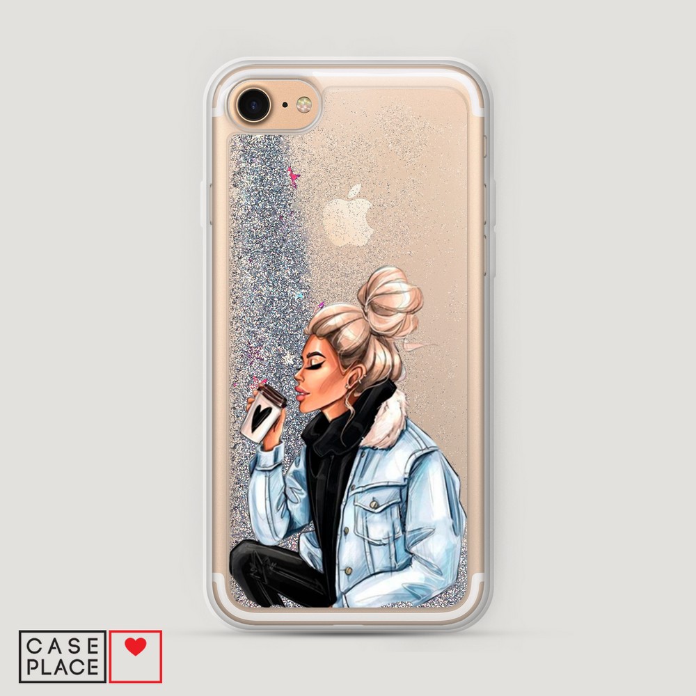 

Чехол Awog на Apple iPhone 8 / Айфон 8 "Cute girl", Разноцветный, 10891-1