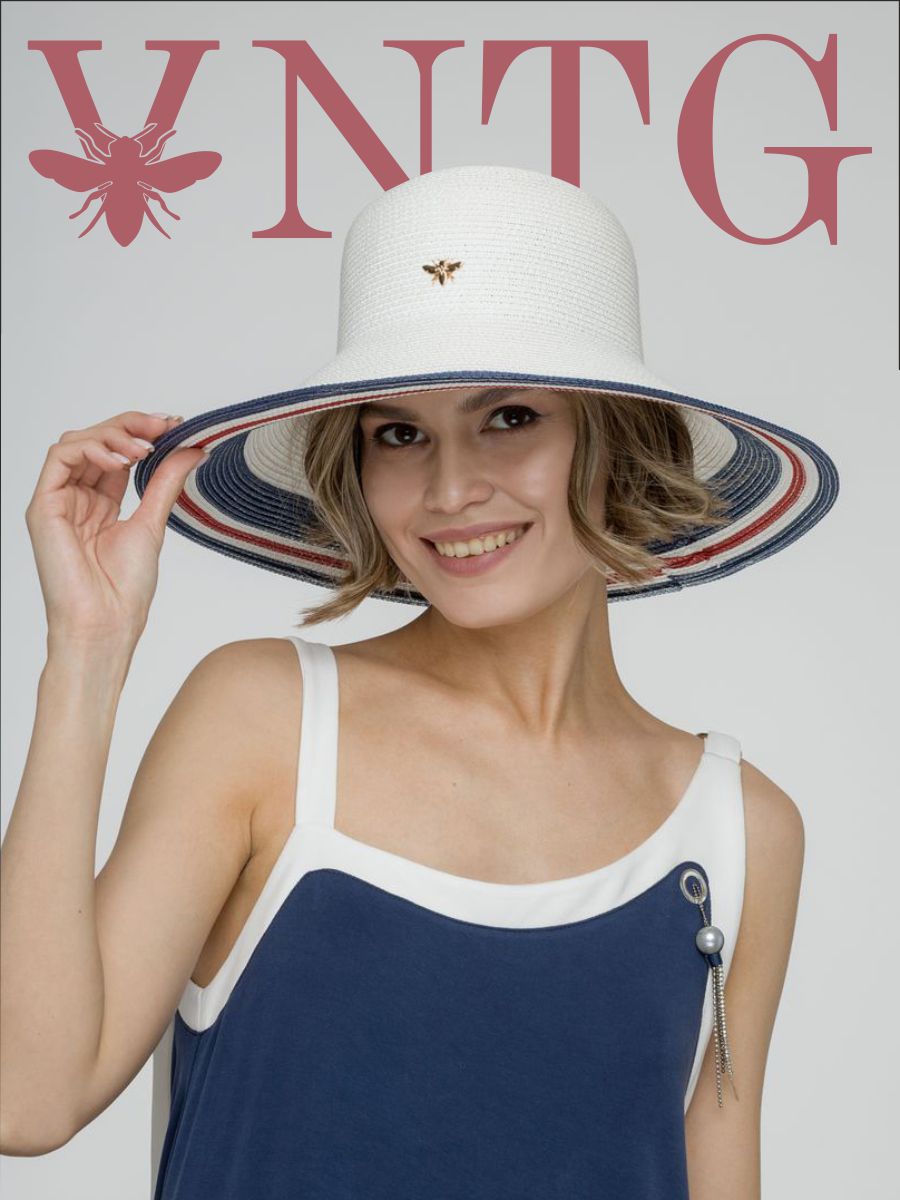 Шляпа женская vintage+ 139-00 белая, р.55-59