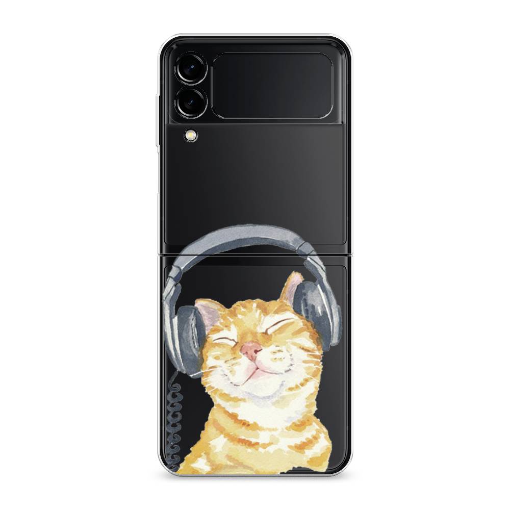 

Чехол Awog "Кот меломан" для Samsung Galaxy Z Flip 3