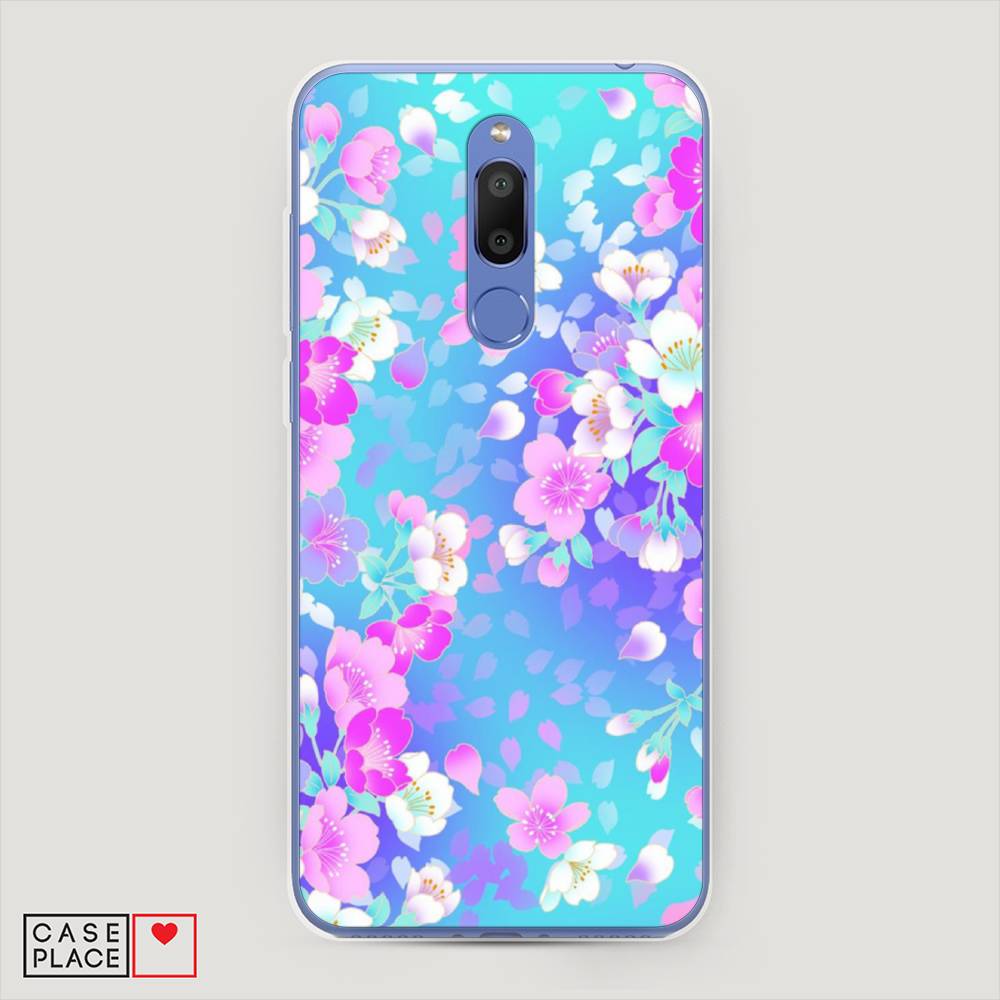 

Чехол Awog на Meizu M6T "Яблоневые цветы", Голубой;розовый;белый, 72850-8