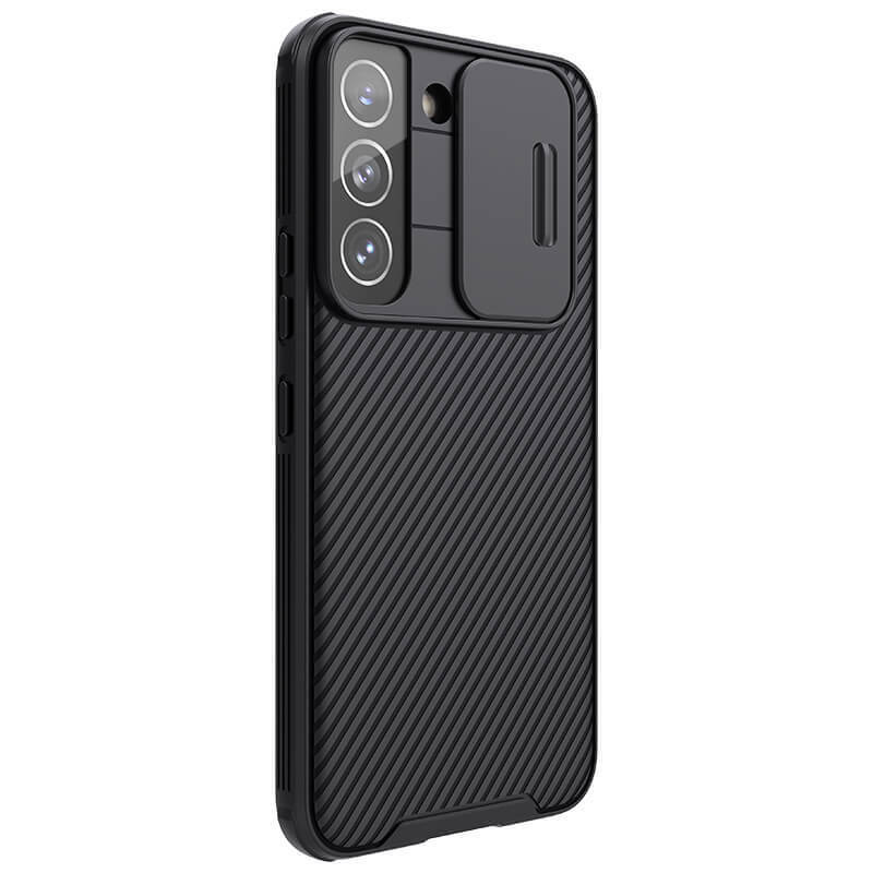 фото Накладка nillkin camshield pro case с защитой камеры для samsung galaxy s22+ (черный)