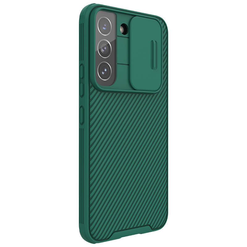 фото Накладка nillkin camshield pro case с защитой камеры для samsung galaxy s22+ (зеленый)