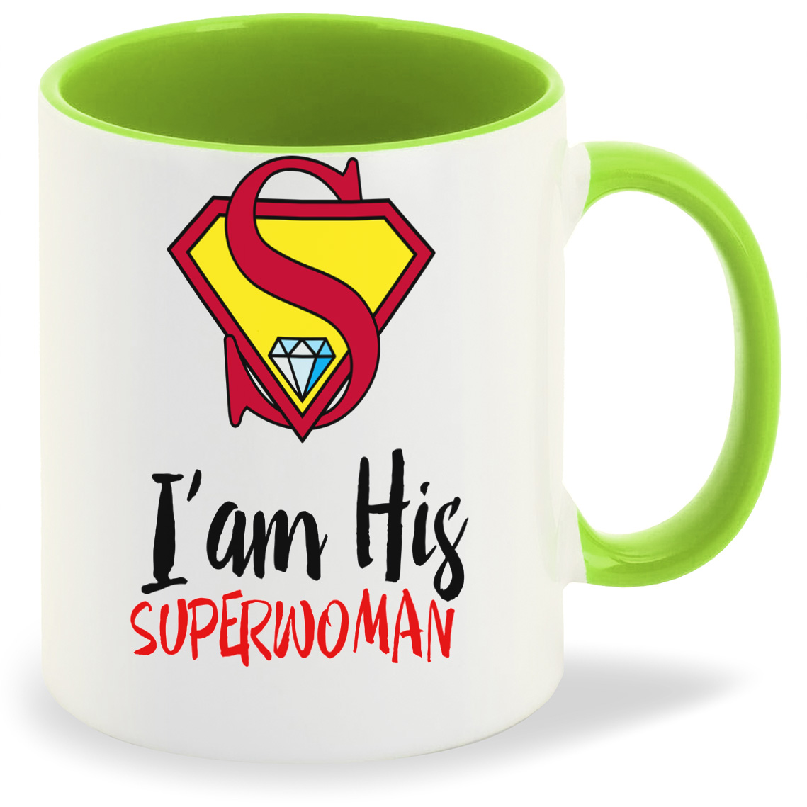 

Кружка CoolPodarok I AM HIS SUPERWOMAN, I AM HIS SUPERWOMAN