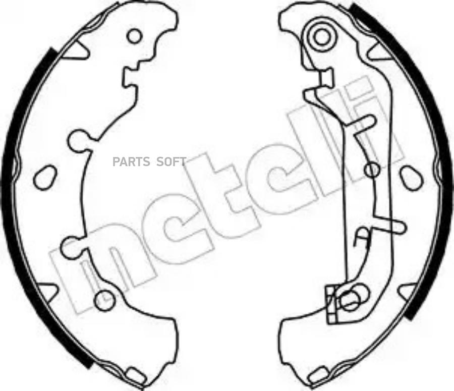 

Монтажный комплект тормозных колодок Metelli 530136