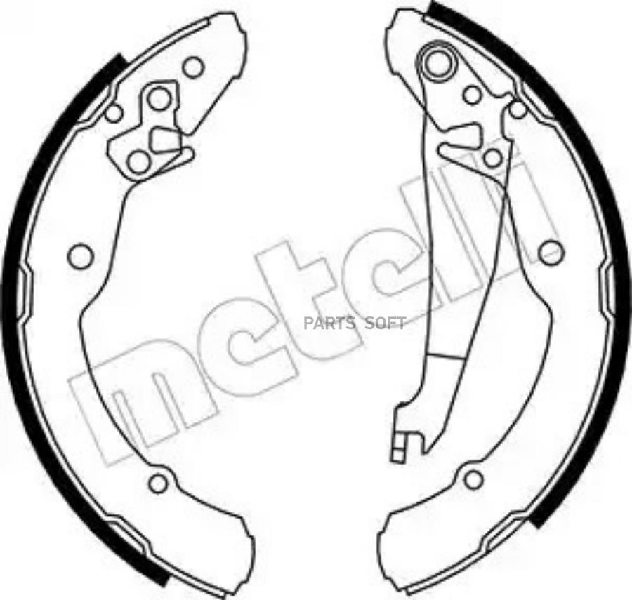 

Монтажный комплект тормозных колодок Metelli 530379