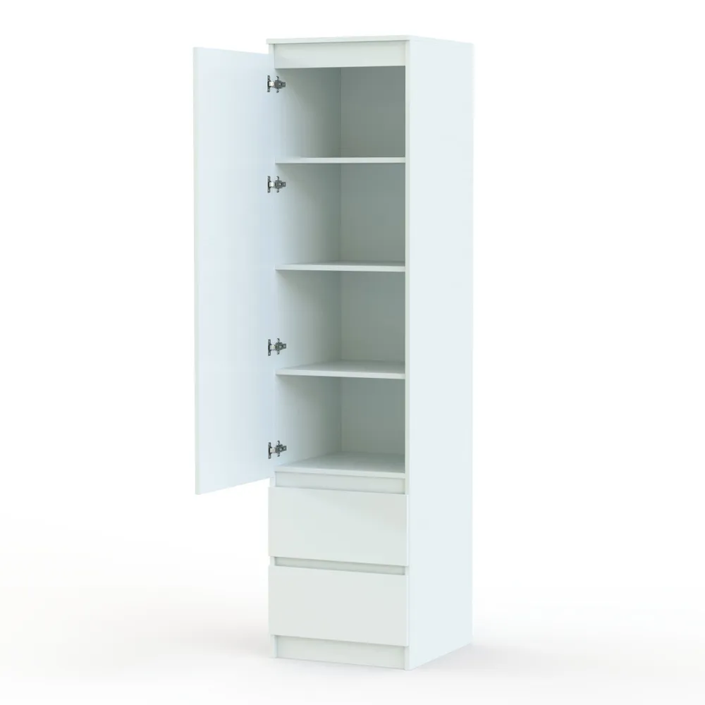 

Шкаф BestMebel Мальм с ящиками 350*300*2000, белый, Мальм с ящиками