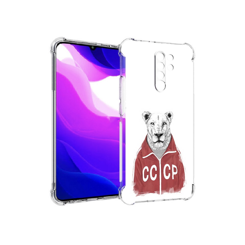 

Чехол MyPads Tocco для Xiaomi Redmi 9 львица ссср (PT150826.259.450), Прозрачный, Tocco