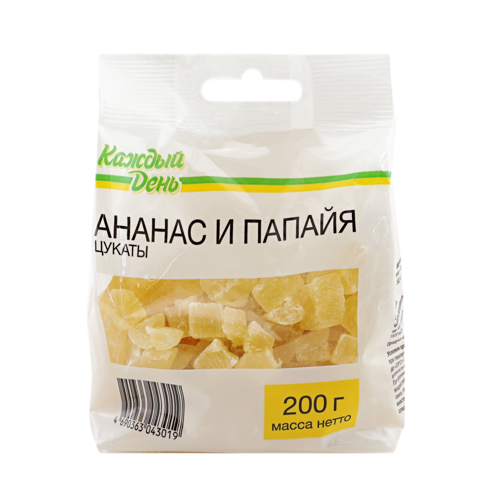 

Цукаты Каждый день папайя-ананас 200 г