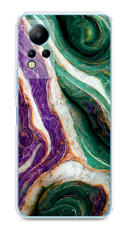 

Чехол на Infinix Note 11/12 G88 "Фиолетово-зеленый мрамор", Зеленый;фиолетовый, 3100450-1