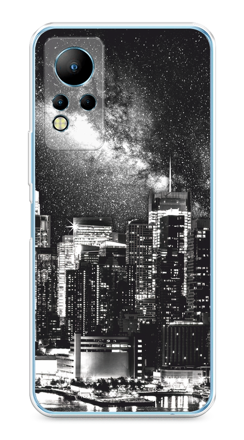

Чехол на Infinix Note 11/12 G88 "Ночной Нью-Йорк", Черный;серый;белый, 3100450-1