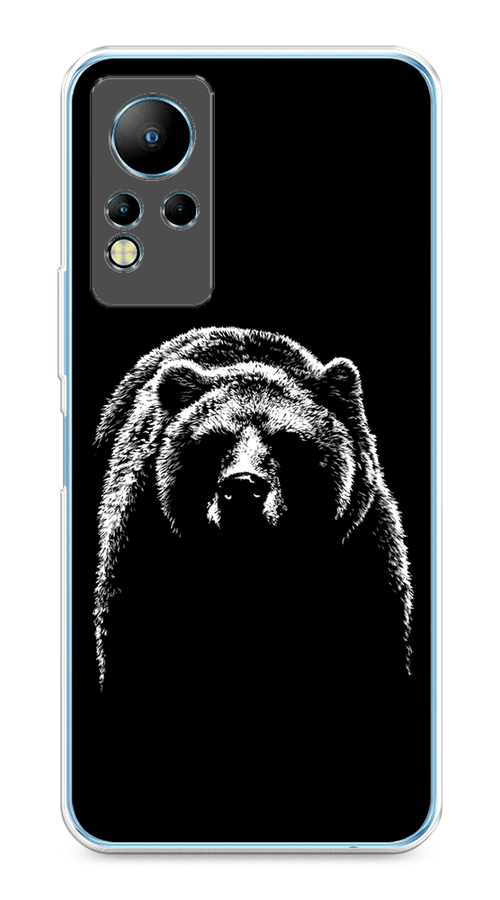 

Чехол на Infinix Note 11/12 G88 "Медведь в ночи", Белый;черный, 3100450-1