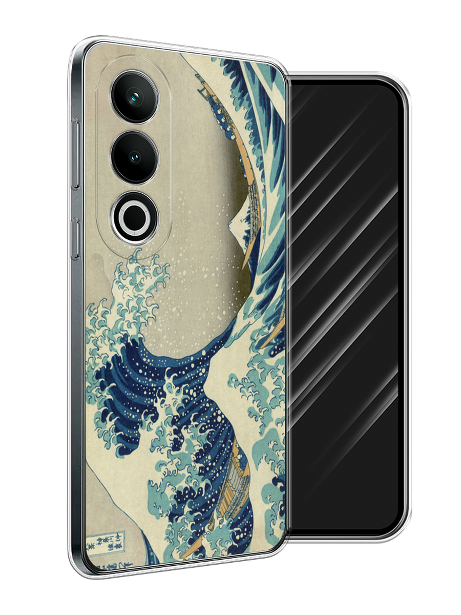 

Чехол Awog на OnePlus Nord CE4 "Большая волна в Канагаве", Серый;синий;голубой, 154750-1