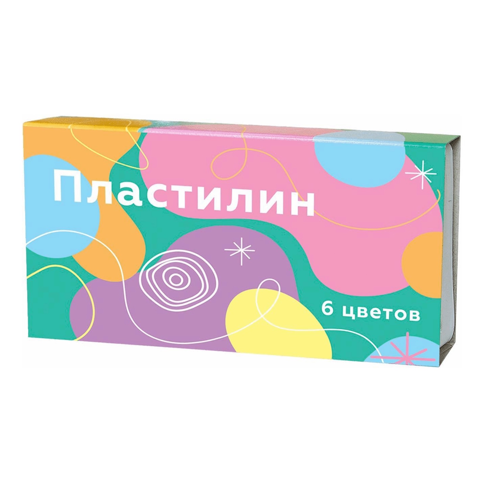 Пластилин Моя цена 90 г 6 цветов