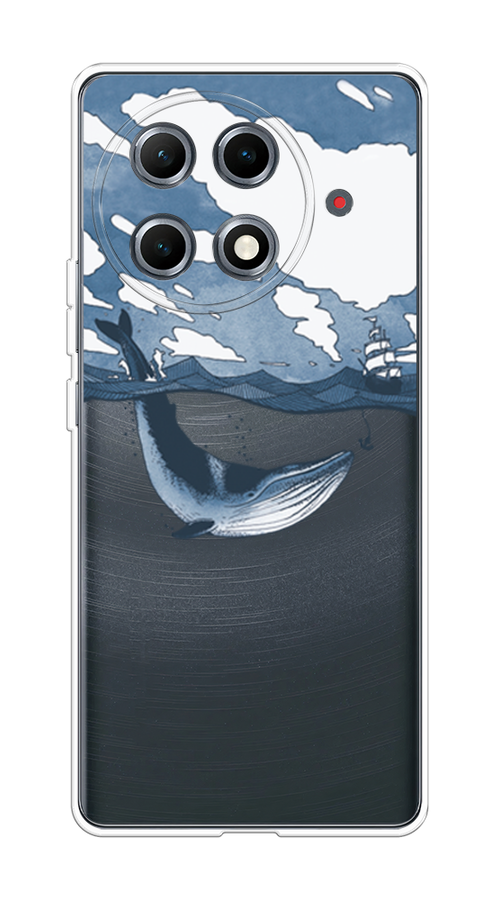 

Чехол на Tecno Camon 30S Pro Большой кит, Синий, 309550-1
