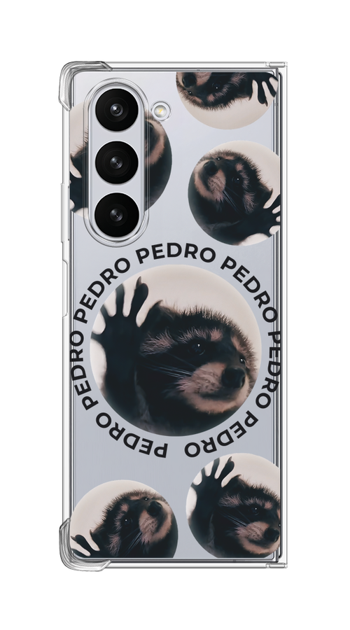 

Чехол на Samsung Galaxy Z Fold 6 "Pedro енот", Черный;бежевый;прозрачный, 2109850-1