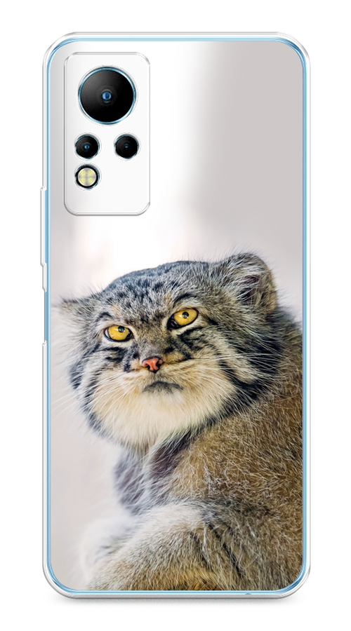 

Чехол на Infinix Note 11/12 G88 "Кот манул 1", Серый;белый;желтый, 3100450-1