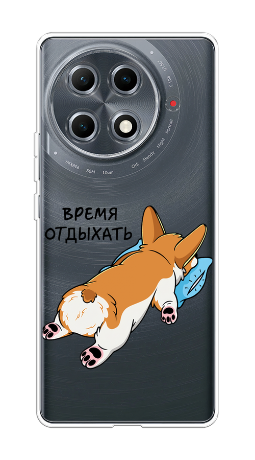 

Чехол на Tecno Camon 30S Pro Корги отдыхает, Черный;коричневый;голубой, 309550-1