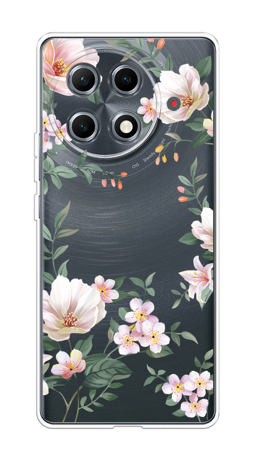 

Чехол на Tecno Camon 30S Pro Beautiful white flowers, Бежевый;зеленый, 309550-1