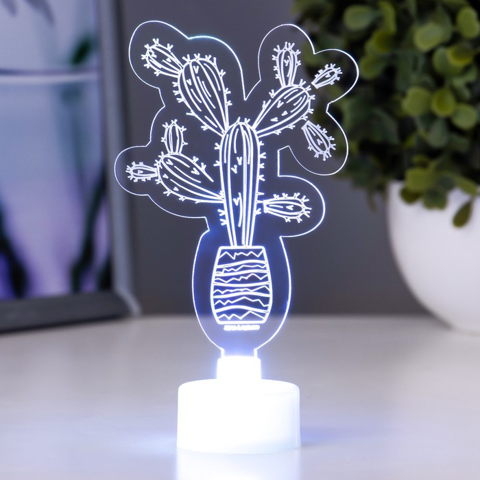 

Светильник Risalux Кактус LED RGB от батареек LR41