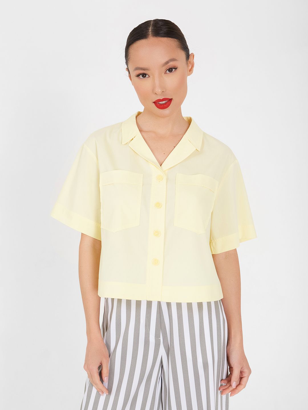 

Блуза женская Lo 11221008 желтая 50 RU, 11221008