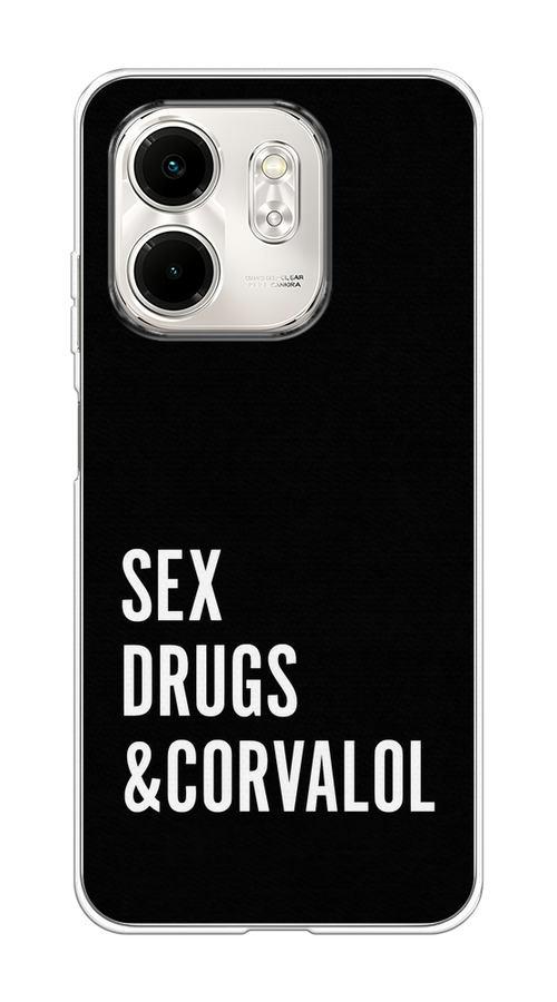 

Чехол на Infinix Smart 9/Hot 50i Corvalol, Черный;серый;белый, 3106750-1