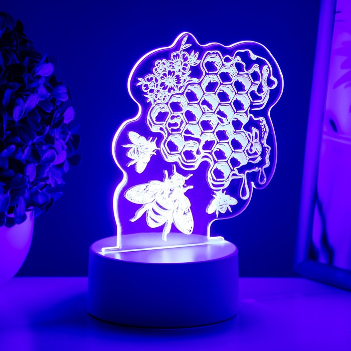 

Светильник Пчела LED белый 12х9.5х15 см