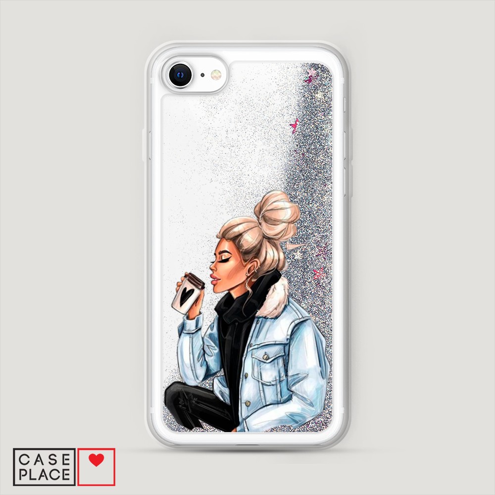 

Чехол Awog на Apple iPhone SE 2020 / Айфон SE 2020 "Cute girl", Разноцветный, 12491-1