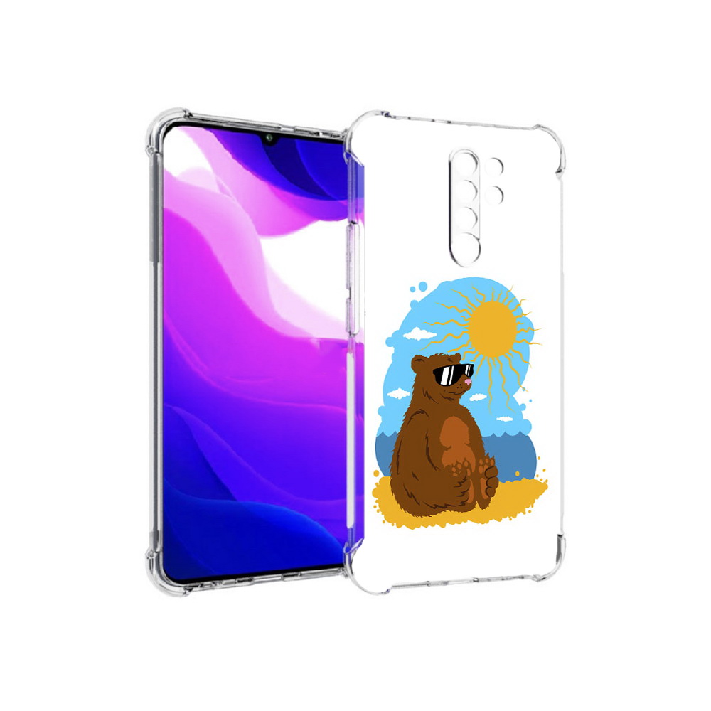 Чехол MyPads Tocco для Xiaomi Redmi 9 медведь на чиле (PT150826.259.468)