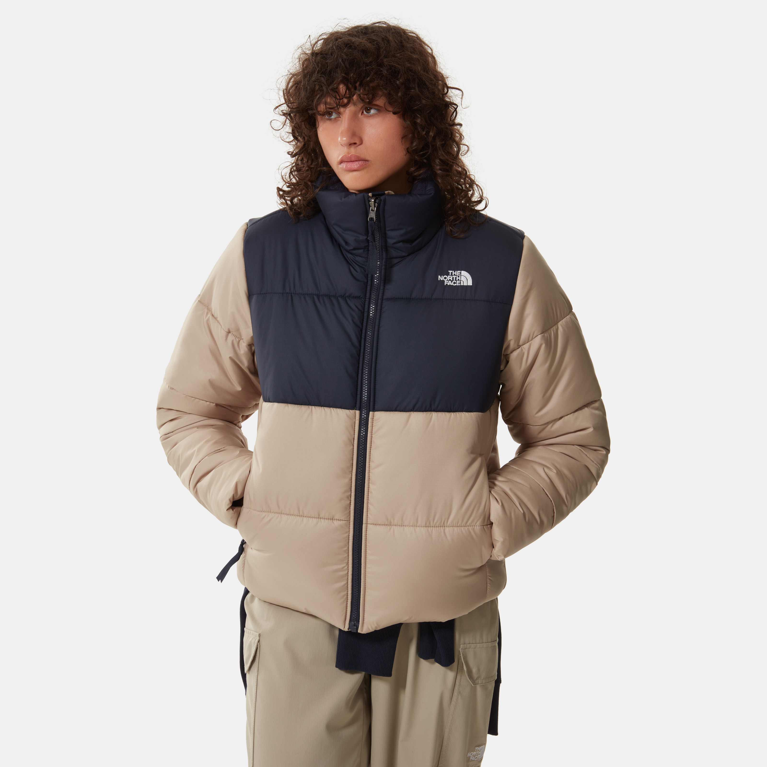 фото Куртка женская the north face ta4wap14c бежевая l