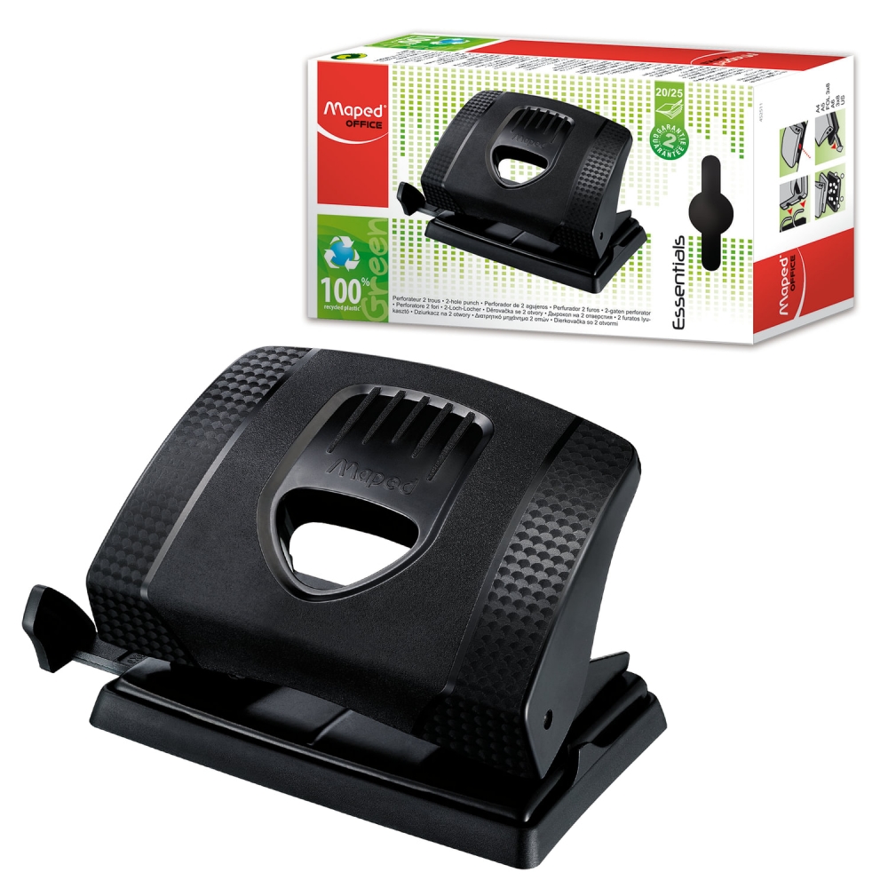 

Набор из 2 шт, Дырокол Maped (Франция) Greenlogic (224926), Черный