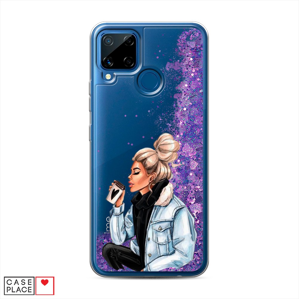 

Чехол Awog на Realme C15 "Cute girl", Разноцветный, 255092-1