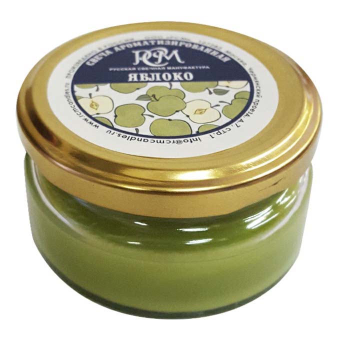 Свеча ароматическая в банке Русская свечная мануфактура Яблоко 50 г