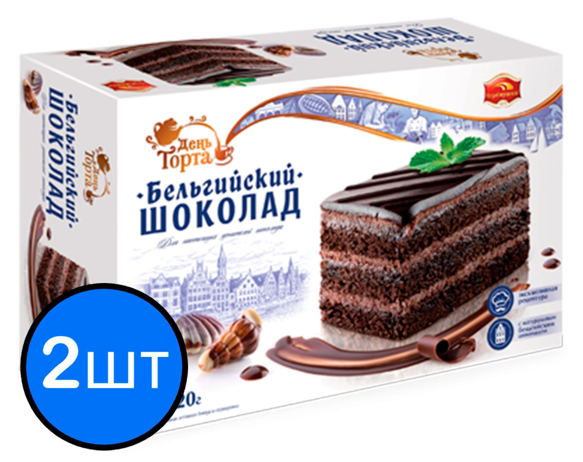 

Торт "Бельгийский шоколад" 420г х 2шт