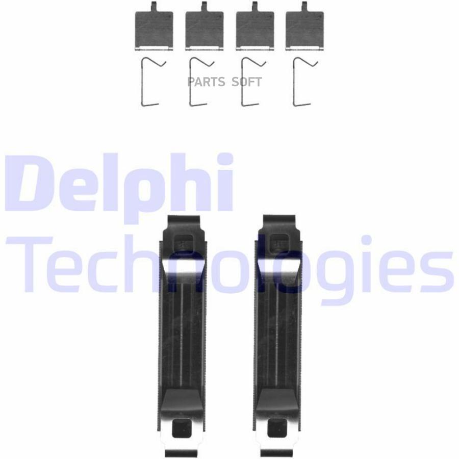 

Delphi Lx0681 Пружины Прижимные Дисковых Колодок К-Т.Audi/Skoda Перед .
