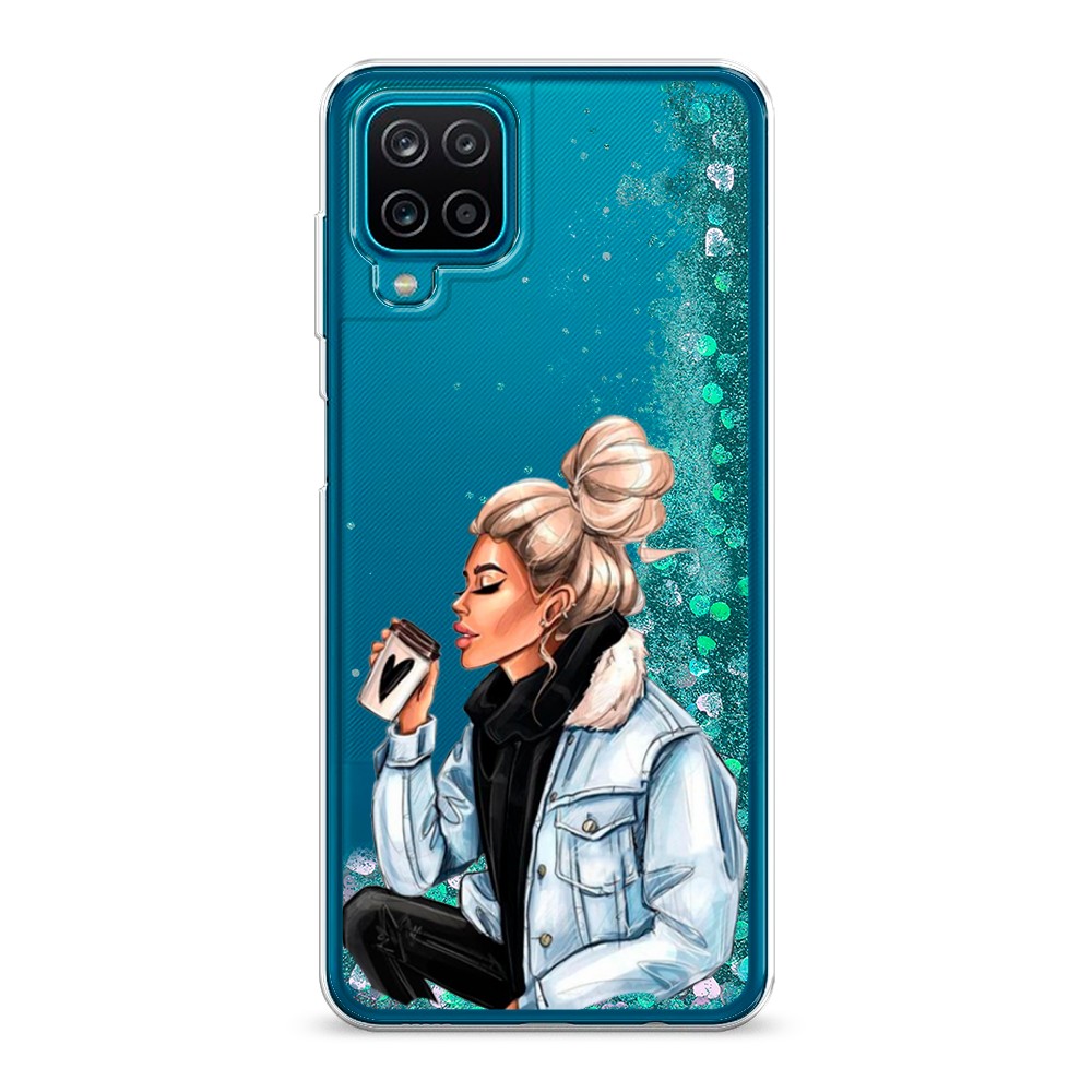 

Жидкий чехол с блестками "Cute girl" на Samsung Galaxy A12, 2101695-1
