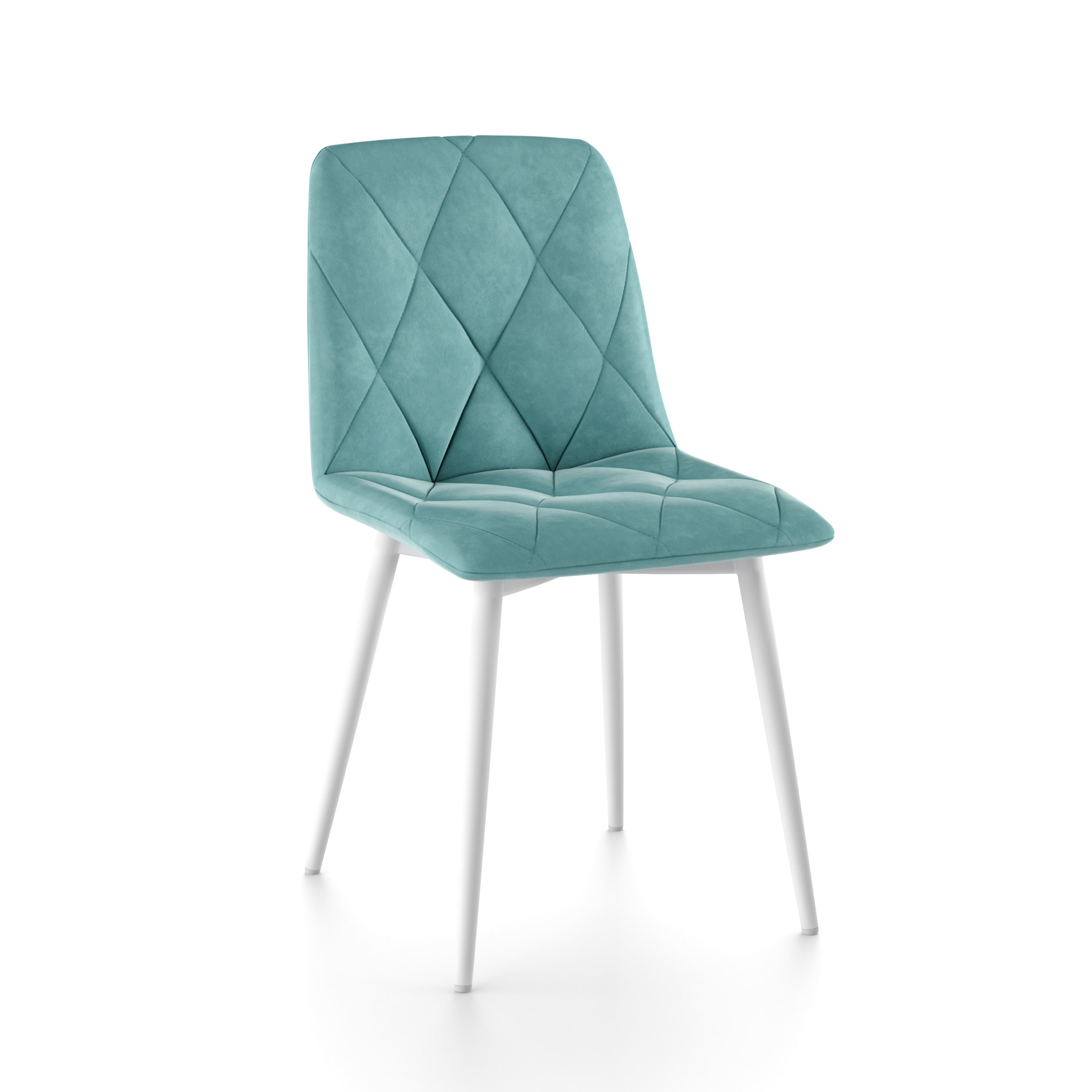 

Стул DecoLine А006 , каркас белый , велюр тиффани антикоготь