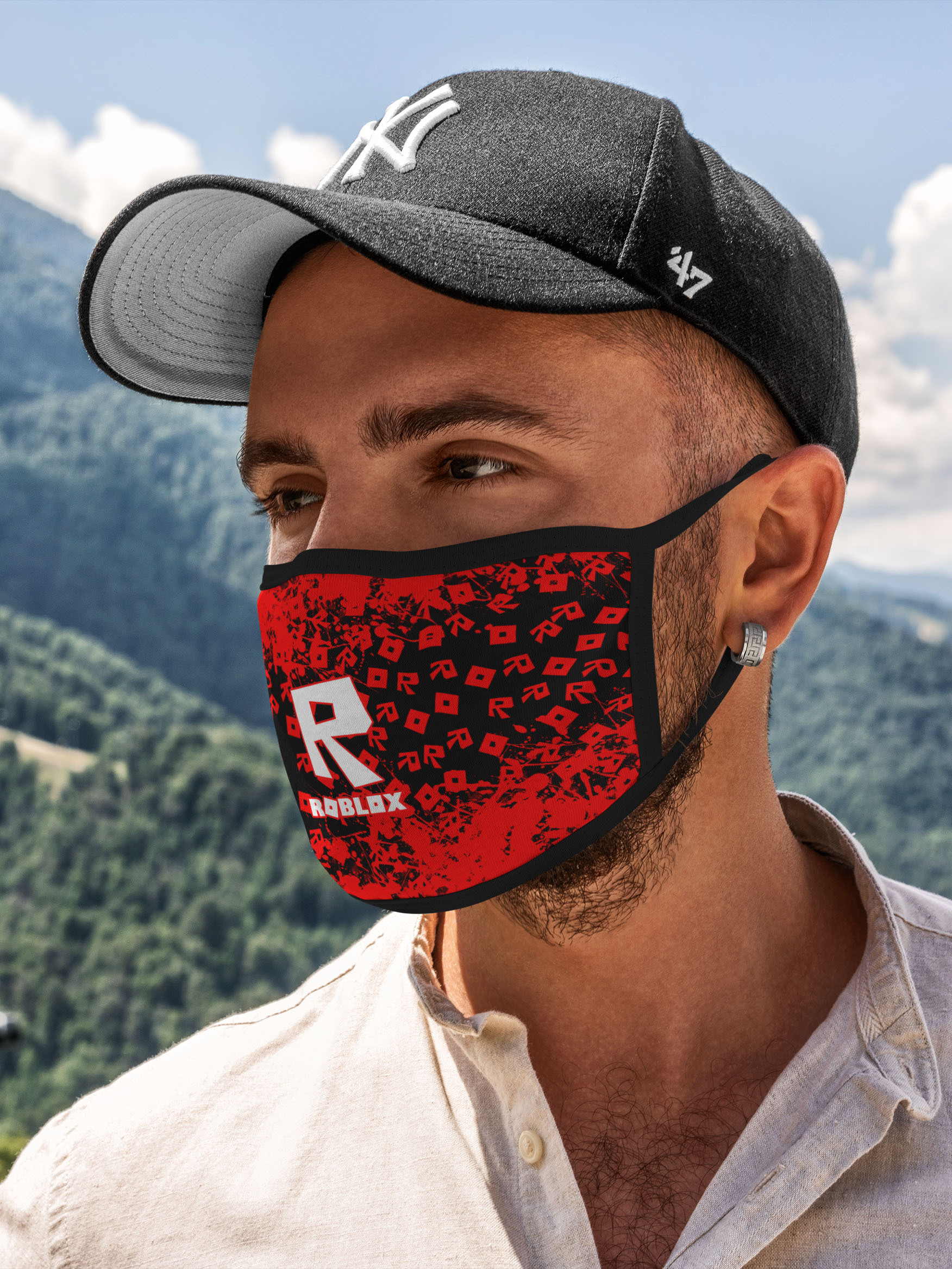 

Многоразовая маска унисекс Burnettie Roblox Roblox., Разноцветный, Roblox Roblox.