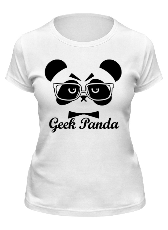 

Футболка женская Printio Панда (panda) белая XL, Белый, Панда (panda)