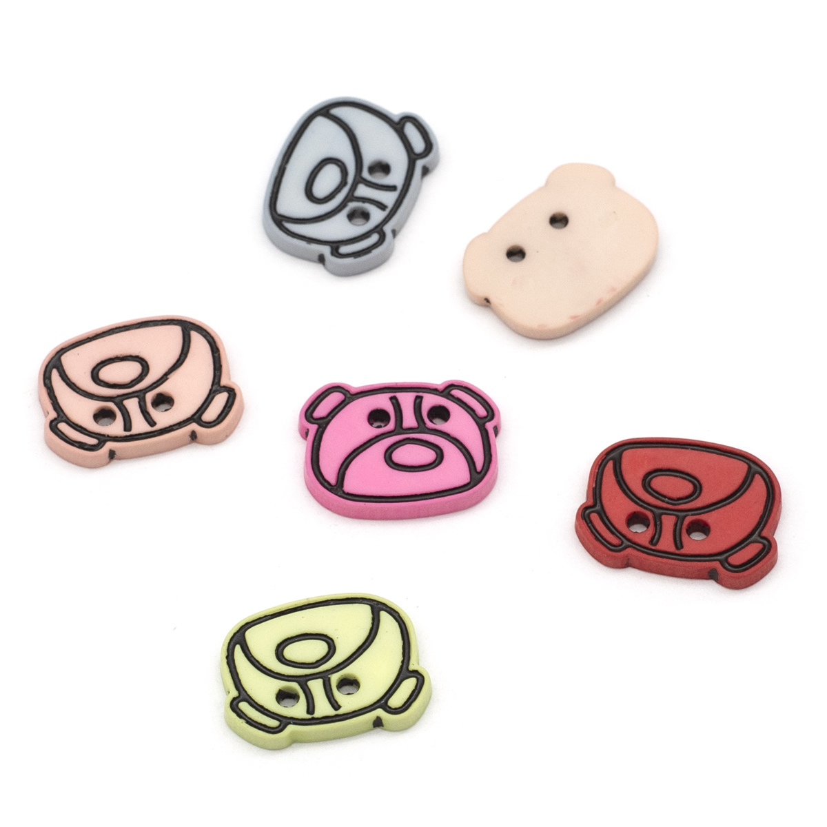 Декоративный элемент для творчества Magic Buttons Собаки, пластик, 6 шт