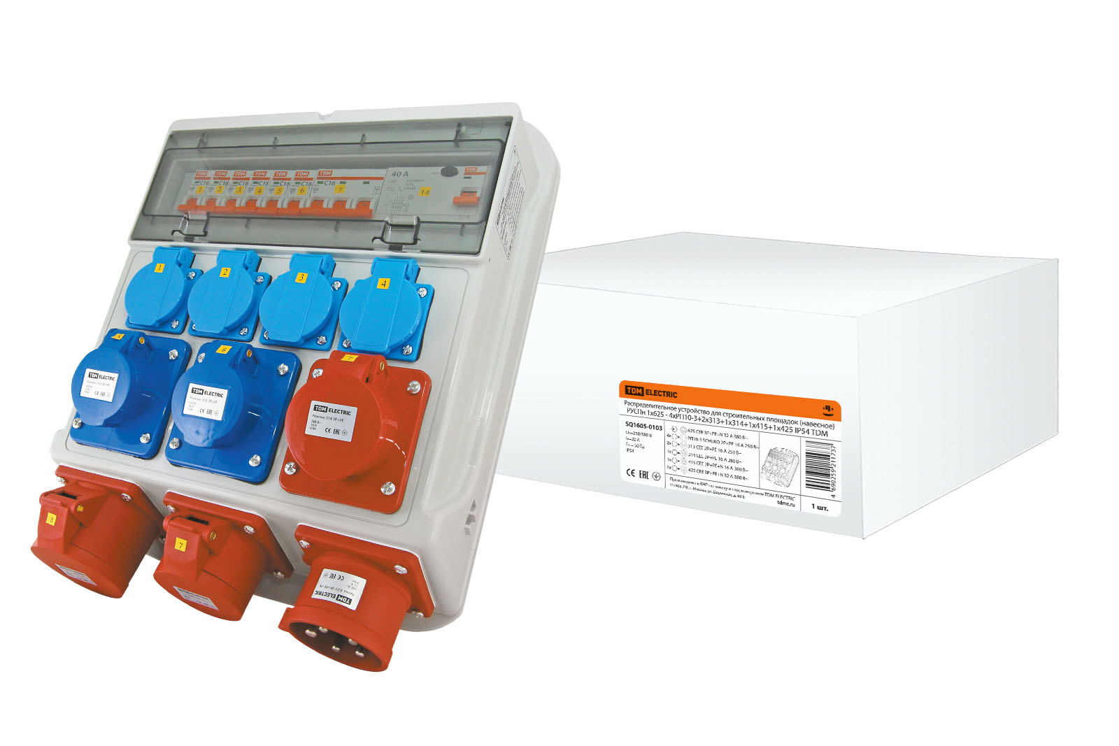 

Распределительное устройство IP54 TDM SQ1605-0103