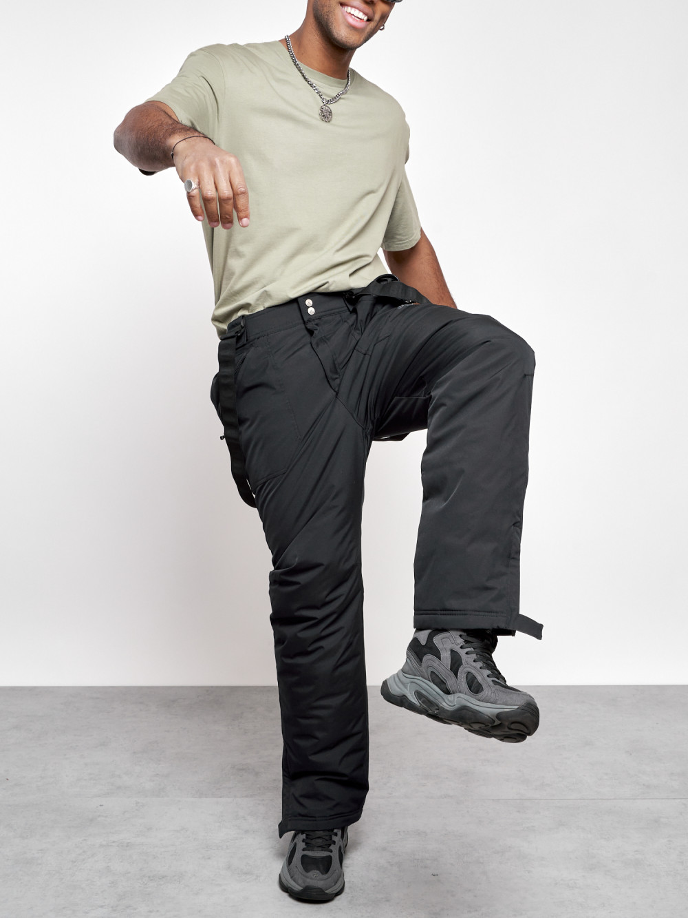 

Полукомбинезон утепленный мужской зимний горнолыжный Chunmai AD7503TS, 54, Синий, AD7503