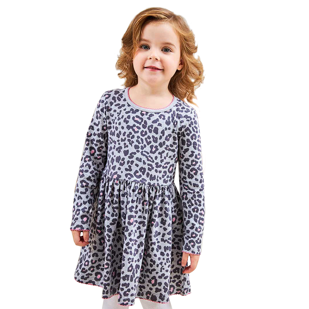Платье детское Me&We KG222-J602-601, Серый/Розовый, 116