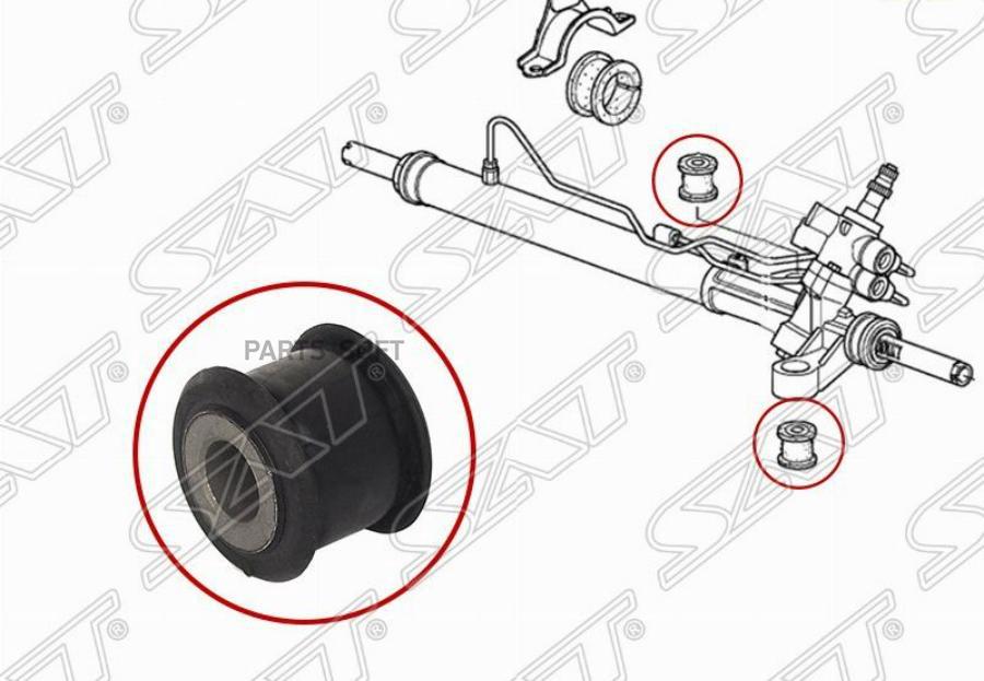 Сайлентблок Рулевой Рейки Honda Accord 08-12/Crosstour 10- Sat арт. ST-53685-TA0-A01B