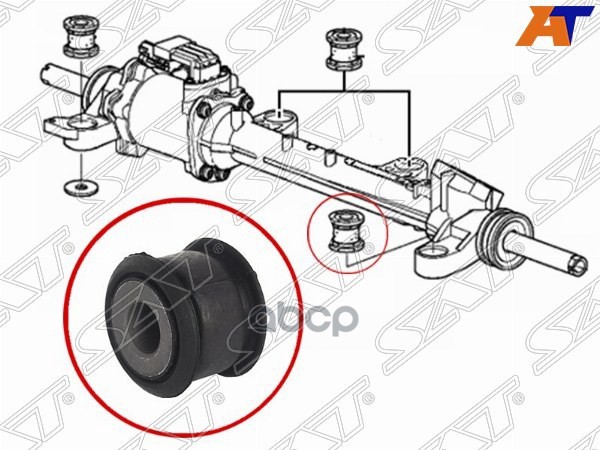 

Сайлентблок Рулевой Рейки Honda Accord 08-12 Sat арт. ST-53685-TL0-G01B