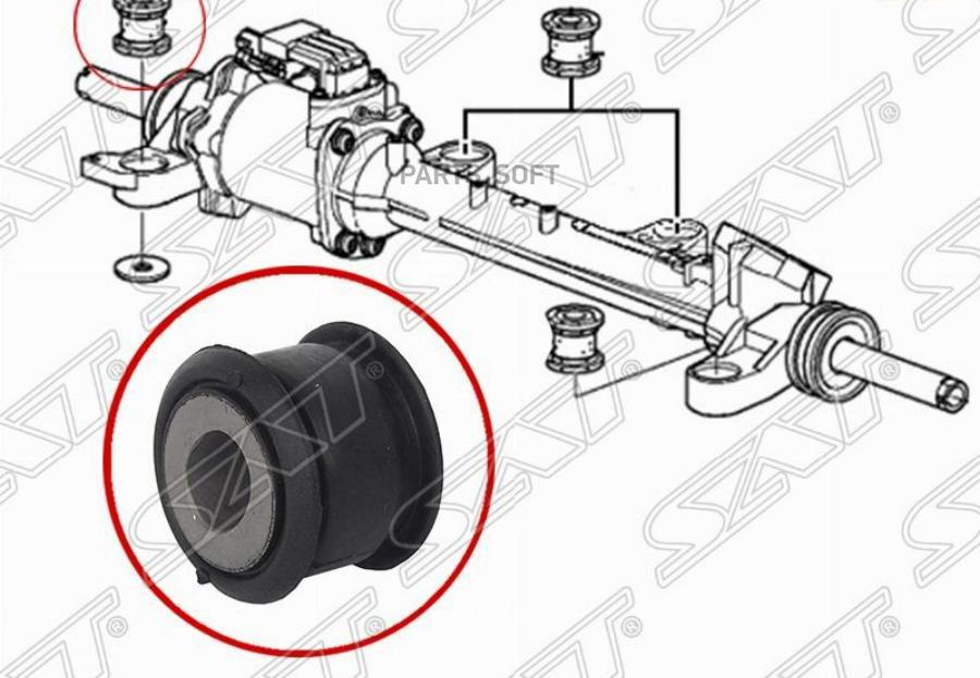 

Сайлентблок Рулевой Рейки Honda Accord 08-12 Sat арт. ST-53685-TL0-G11B