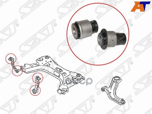 

Sat St-54525-El000B Сайлентблок Передней Тяги Стабилизатора (Комплект) Nissan Ad/Wingroad/