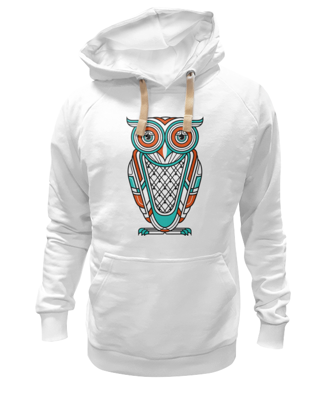 

Толстовка унисекс Printio Сова (owl) белая XL, Белый, Сова (owl)