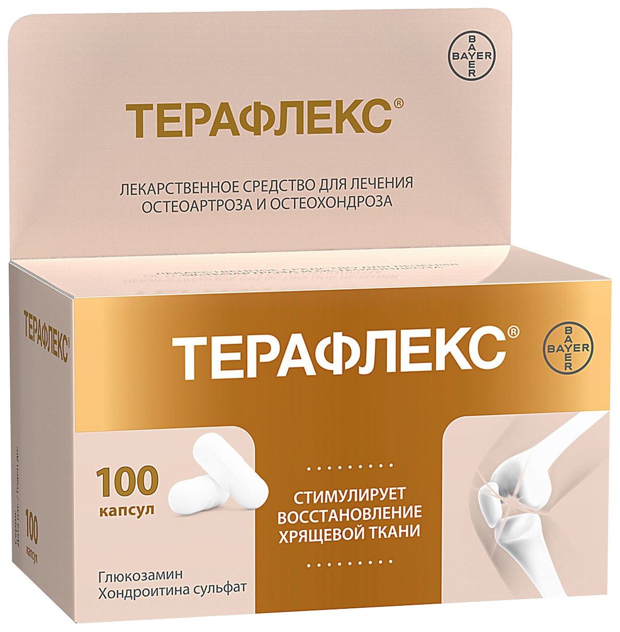 

Терафлекс капсулы 500 мг+400 мг 100 шт.
